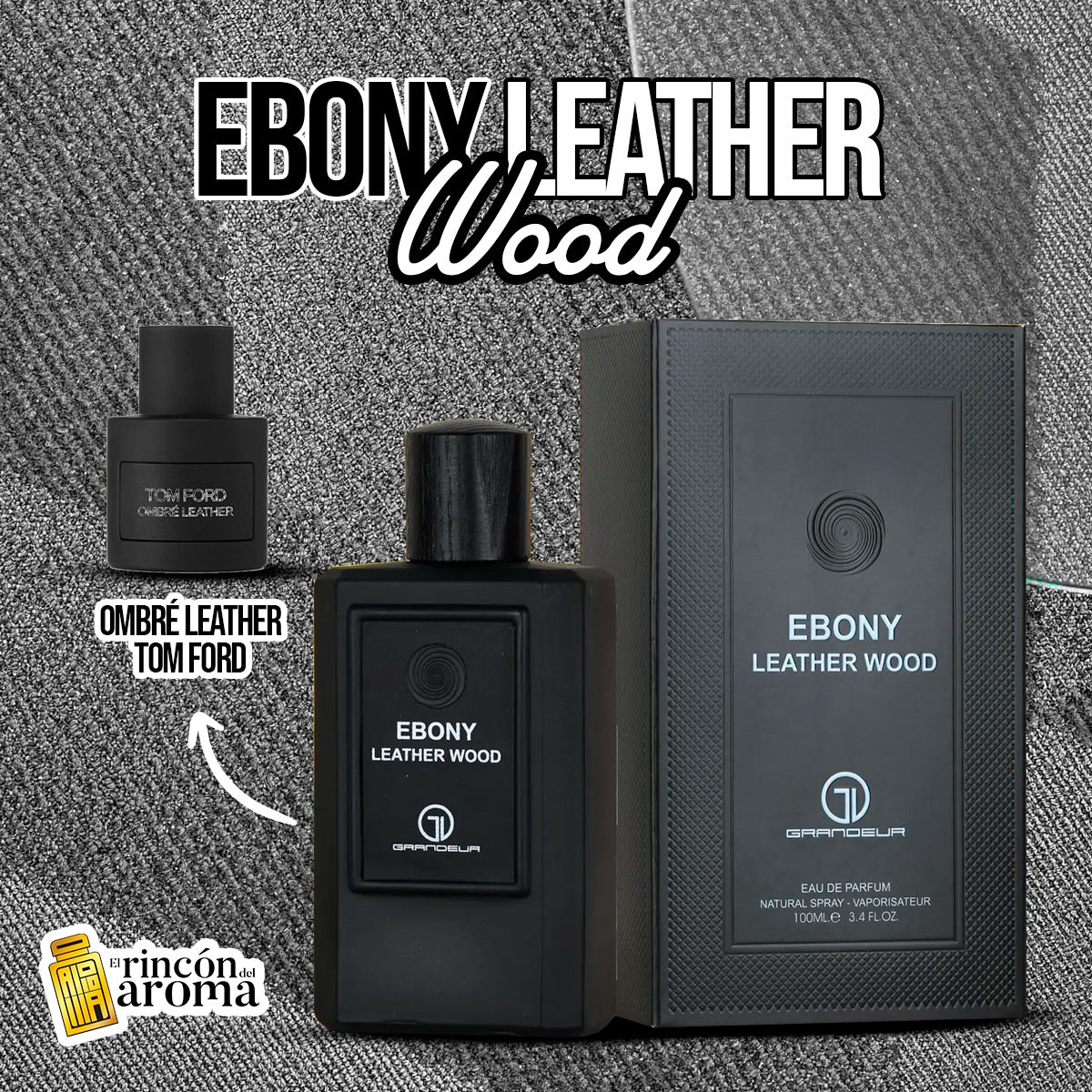 Grandeur Ebony leather wood